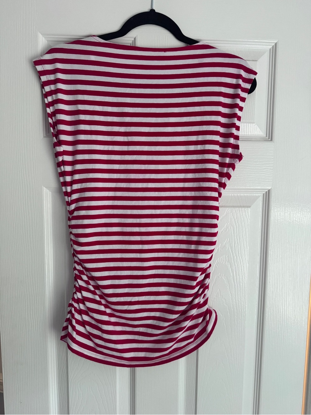 Michael Kors Red and White Striped Sleeveless Americana Cape Cod Summer Tank Top - Picture 7 of 8